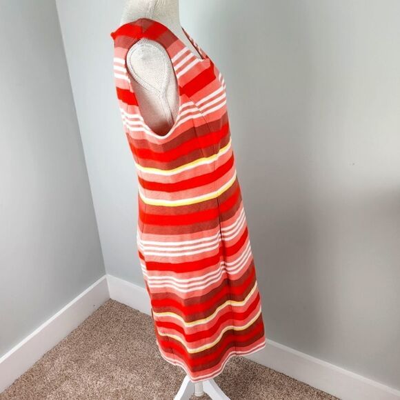 LANDS END SLEEVELESS ZIPPER BACK POCKETS KICK BACK SLIT DRESS SIZE 10 - Picture 3 of 8